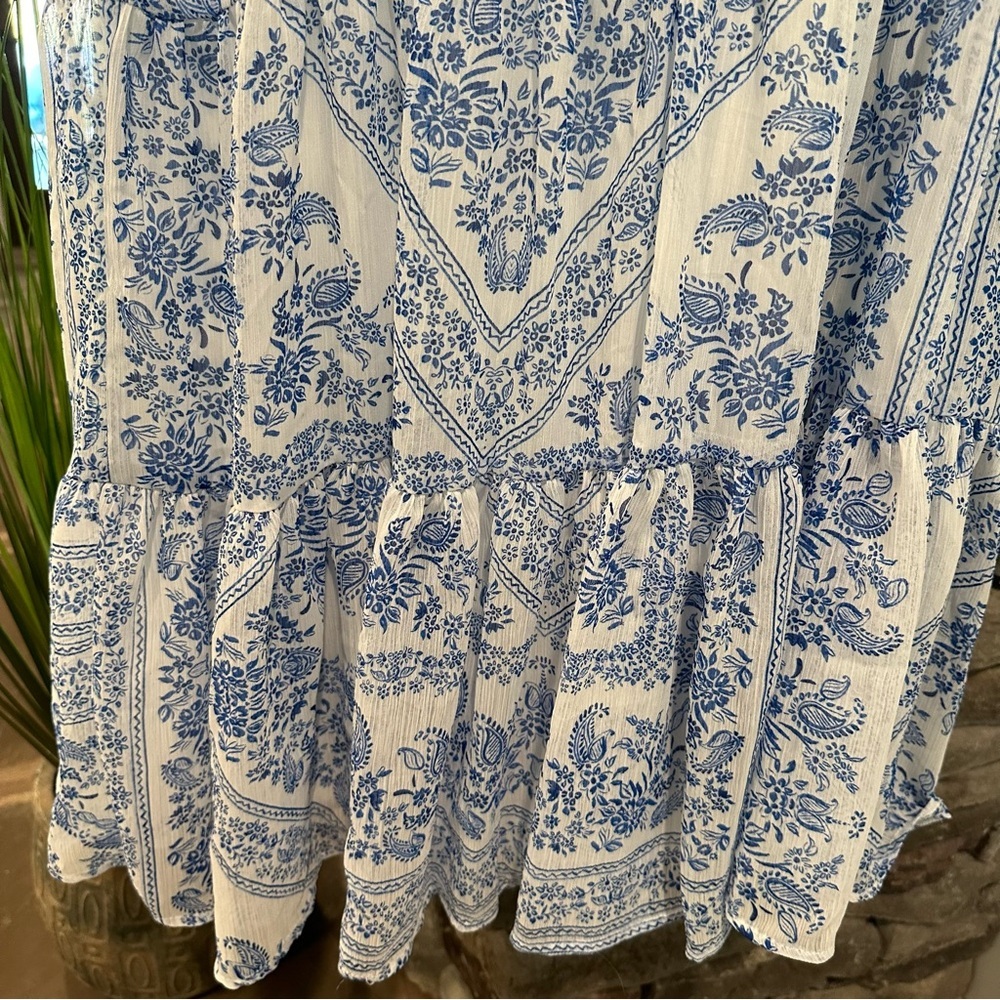 Calvin Klein Blue & White Dress Women’s Size 6 - Picture 5 of 6